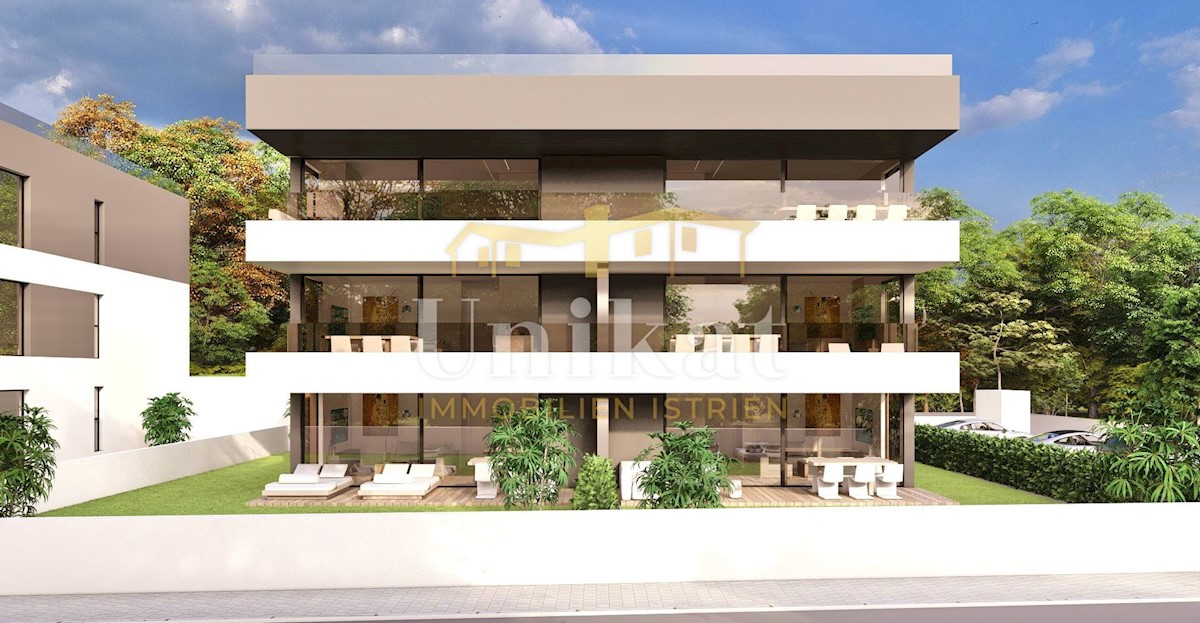 Penthouse mit sehr großer Dachterrasse - 4 km vom Meer